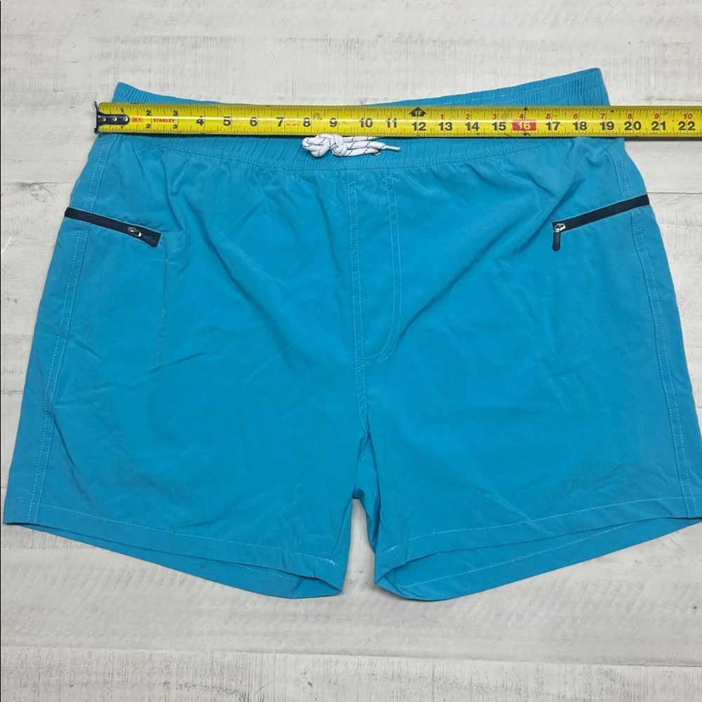 Mens Swim Trunks Quick-Dry Printed Compression Liner Zipper Pockets